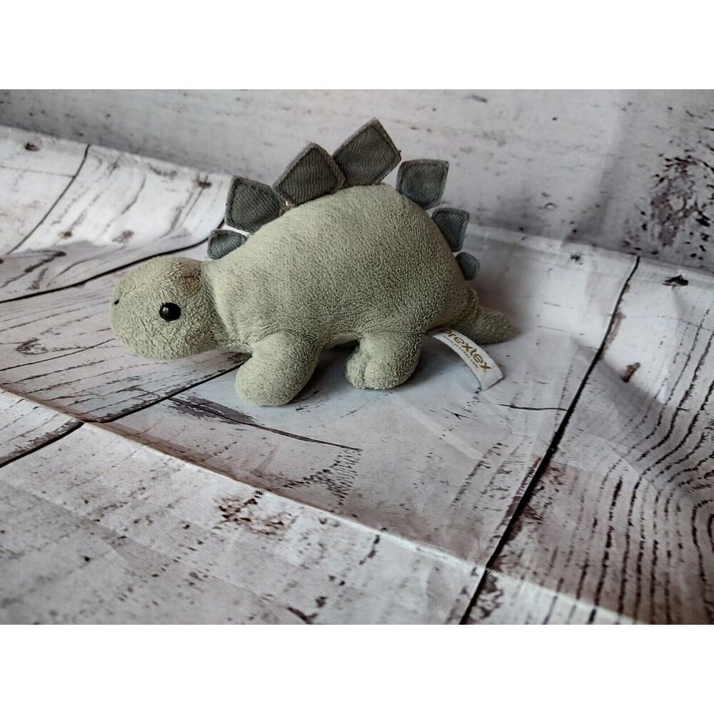 Prextex Dinosaur Plush Stuffed Animal Stegosaurus Grey Small 7 In Toy Replacemen
